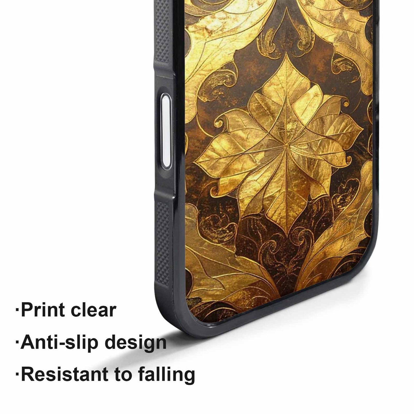 iPhone 17 Pro Case — Klimt Gold Leaf Artwork Pattern Original, Custom Print Case Cover