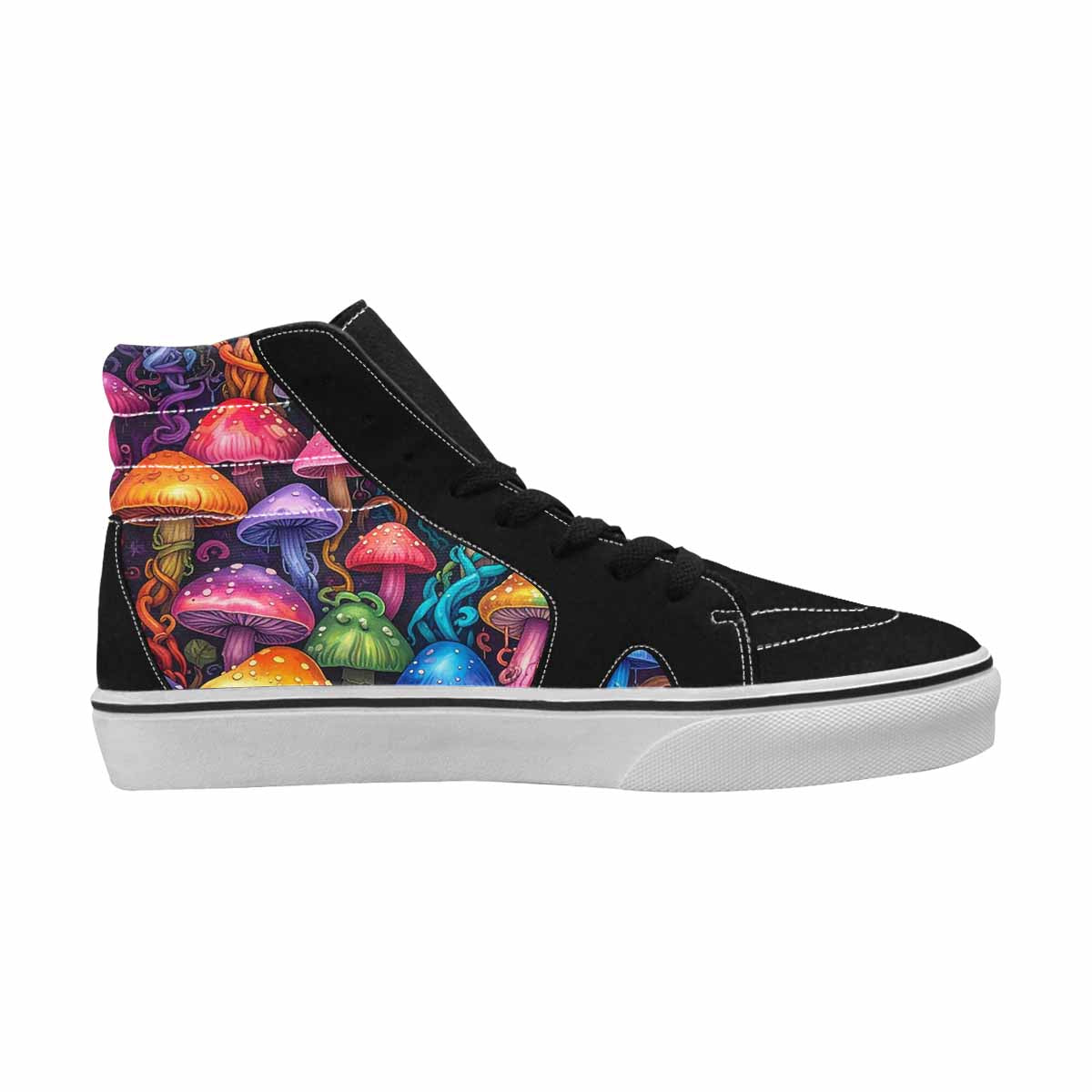 MEN'S More Overlapping Ontop Each High Top Canvas Vivid Custom Sneakers