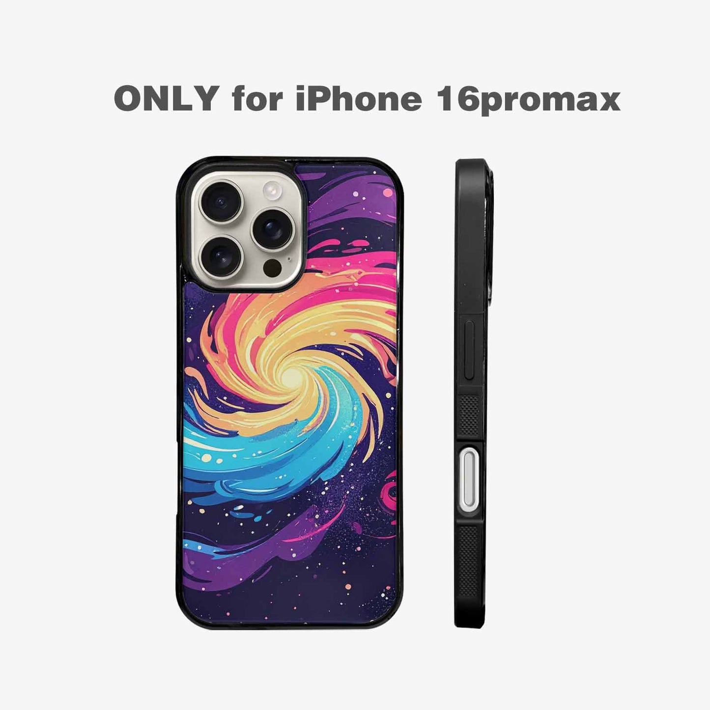 iPhone 16 Pro Max Case — Love Wins Galaxy Seamless Pattern Vibrant, Unique Phone Case Design