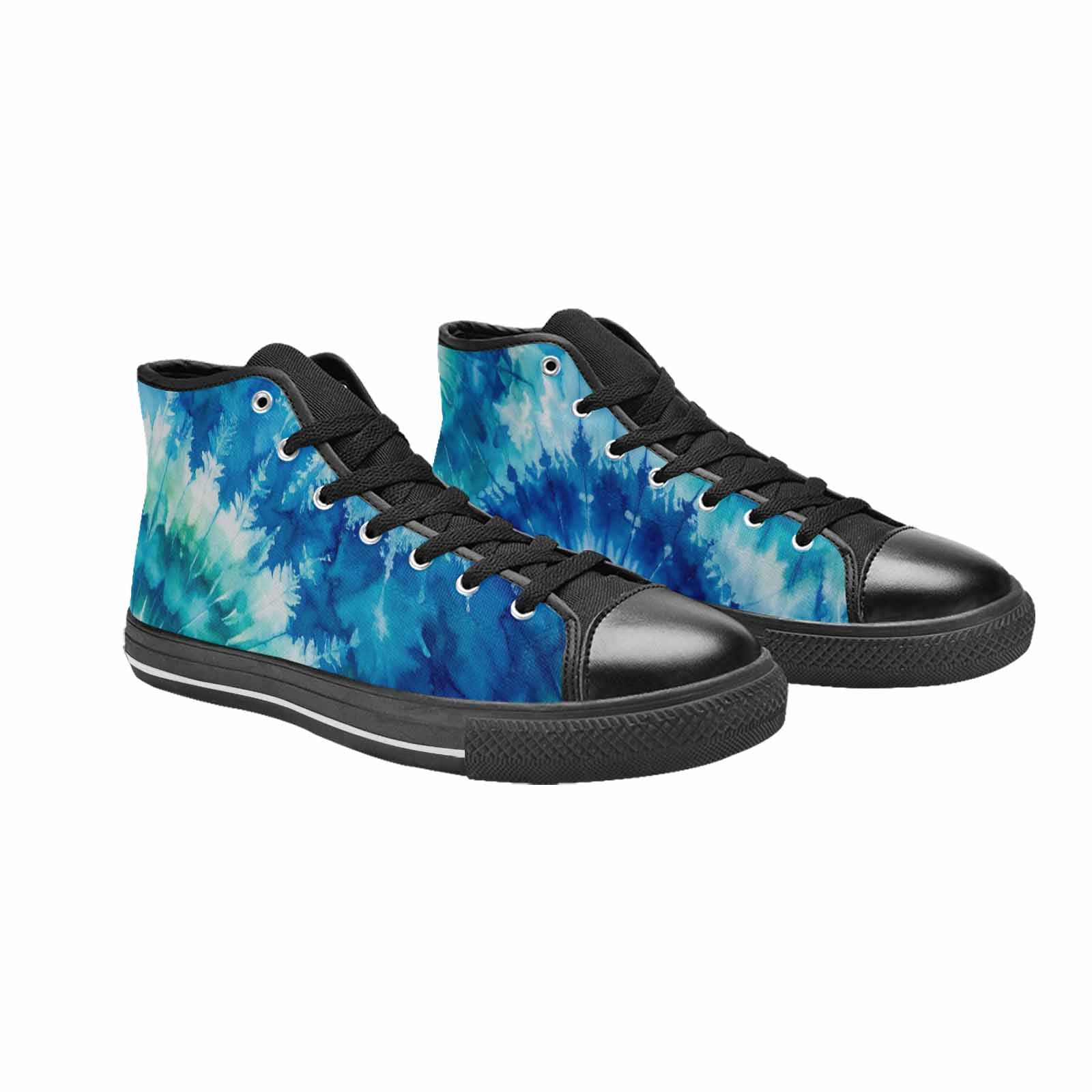 WOMEN'S Tie Dye - High Top Canvas Vibrant Chaos Sneakers