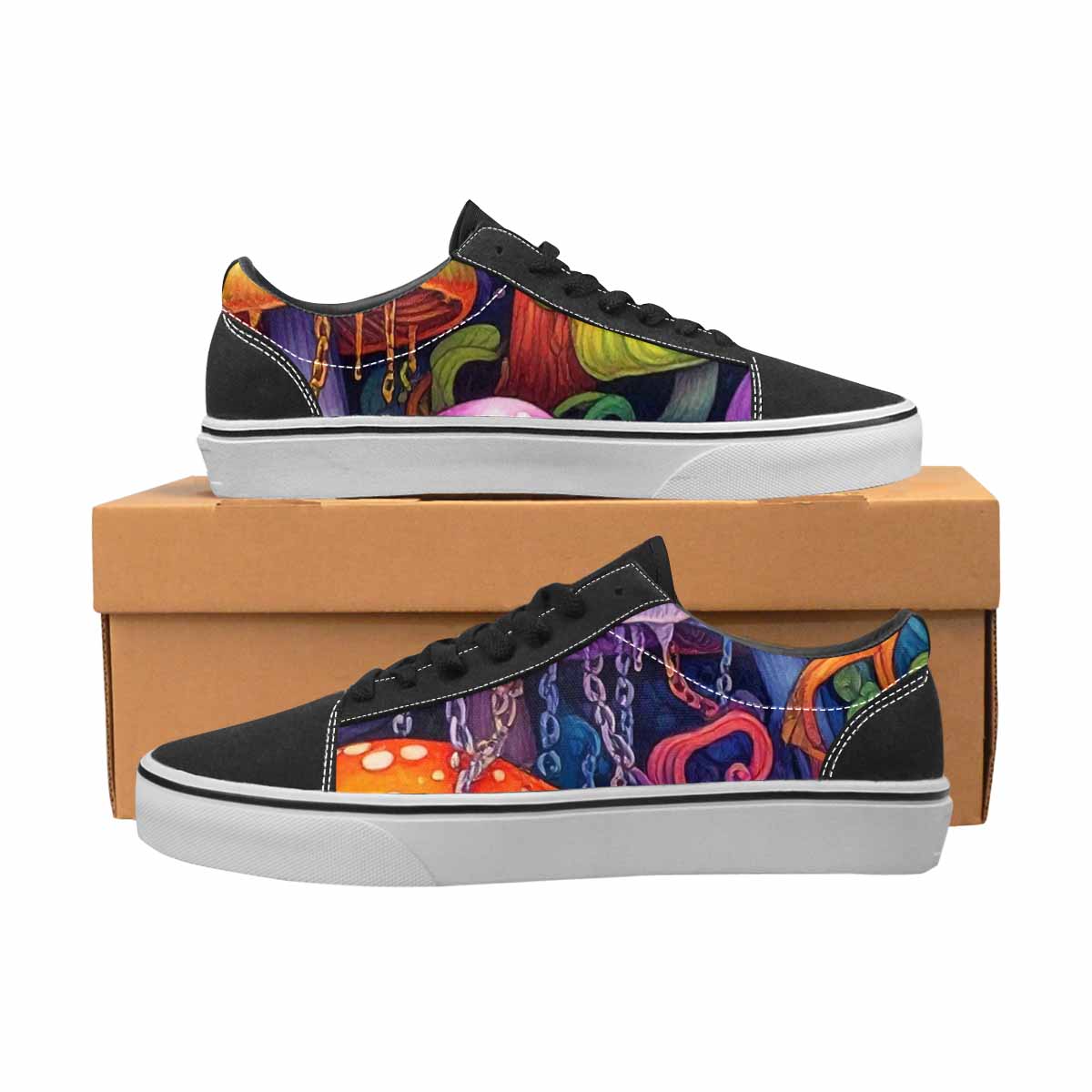 WOMEN'S More Overlapping Ontop Each Lace-Up Canvas Grunge Shoes