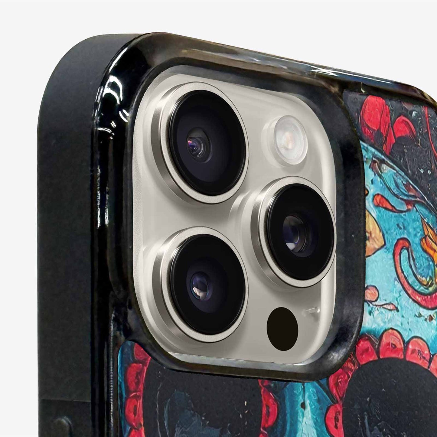 iPhone 15 Pro Max Case — Graffiti Skull Art Seamless Pattern Vibrant, Custom Made Phone Cover