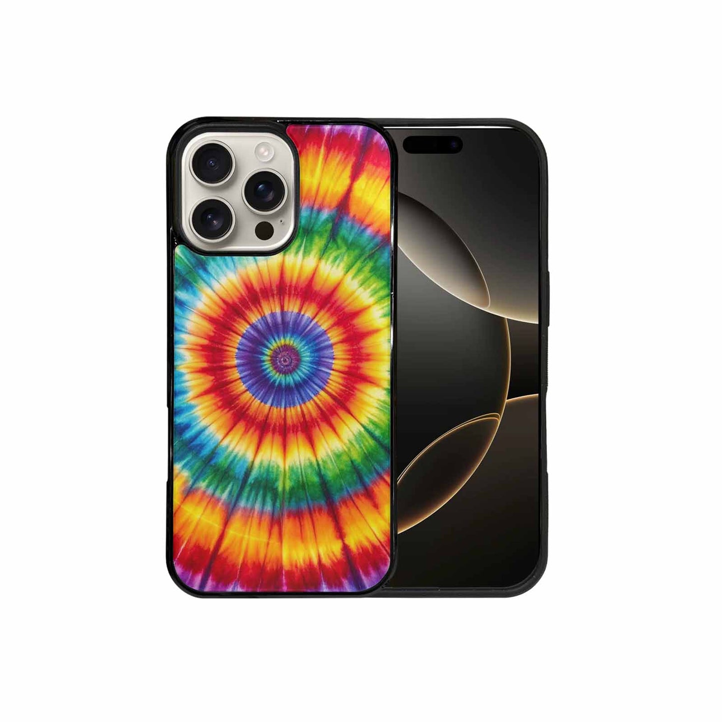 iPhone 16 Pro Max Case — Rainbow Spiral Tie Dye Alt, Customized Protective Case
