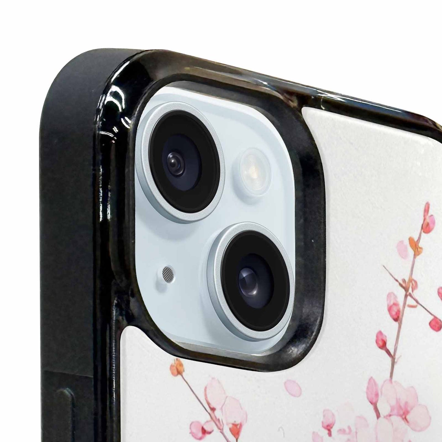 iPhone 15 Plus Case — Cherry Blossom Branch Cherry Blo Bir, Customized Protective Case