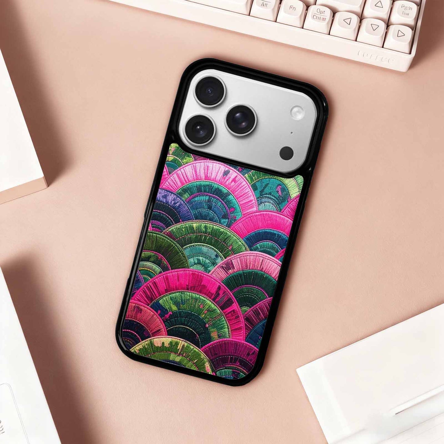 iPhone 17 Pro Case — Vivid Camo Polysexual Pride Camo, Custom Printed Phone Case