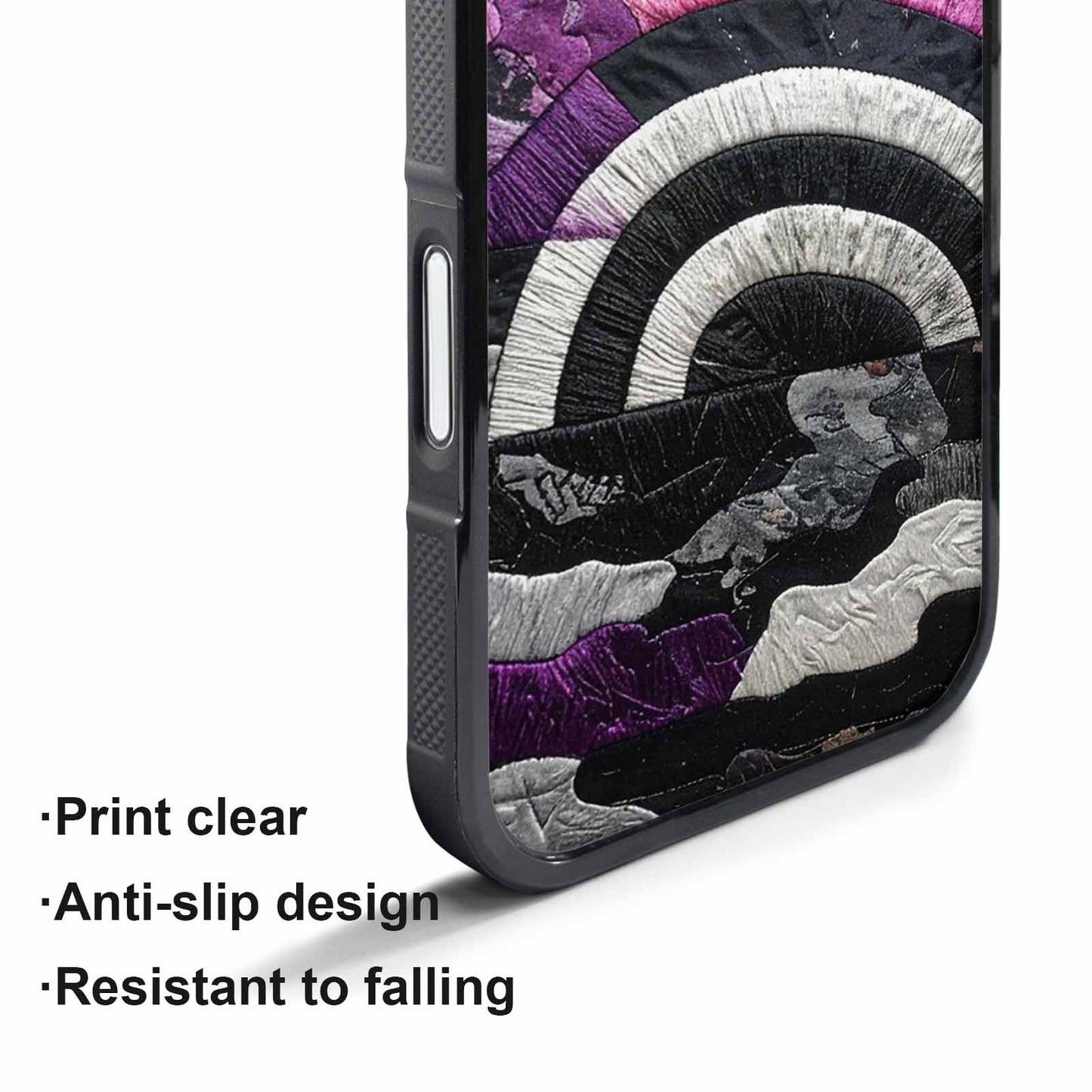 iPhone 17 Pro Case — Vivid Camo Asexual Pride Camo, Custom Printed Phone Case