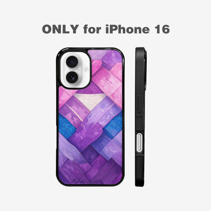iPhone 16 Case — Bisexual Flag Color Theme Small Rainbow, Custom Designed Case Cover