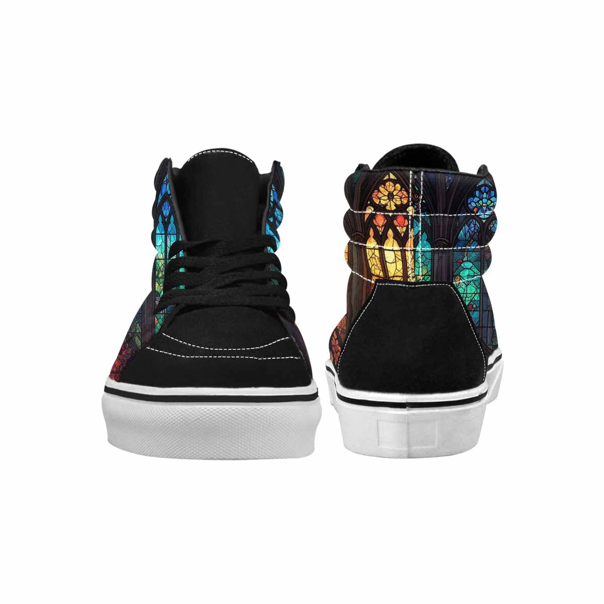 WOMEN'S Stained Glass Cathedral High Top Canvas Y2K Sneakers
