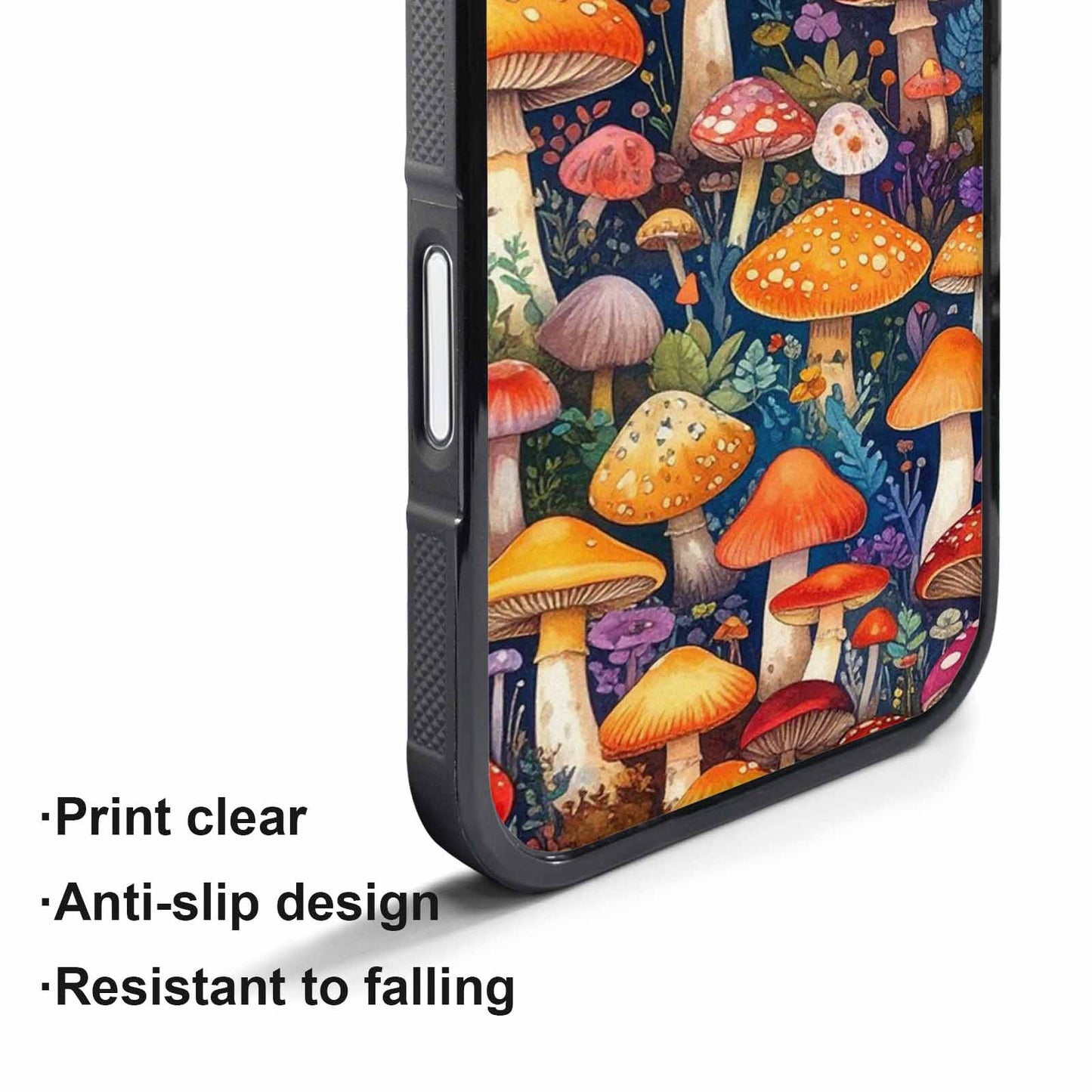 iPhone 17 Pro Case — Mushrooms General Mushrooms Pattern Hundreds Original, Custom Art Phone Cover