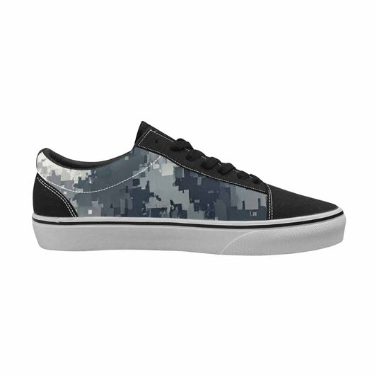 MEN'S Military Camouflage Blotch Canvas Lace-Up Vibrant Chaos Custom Sneakers