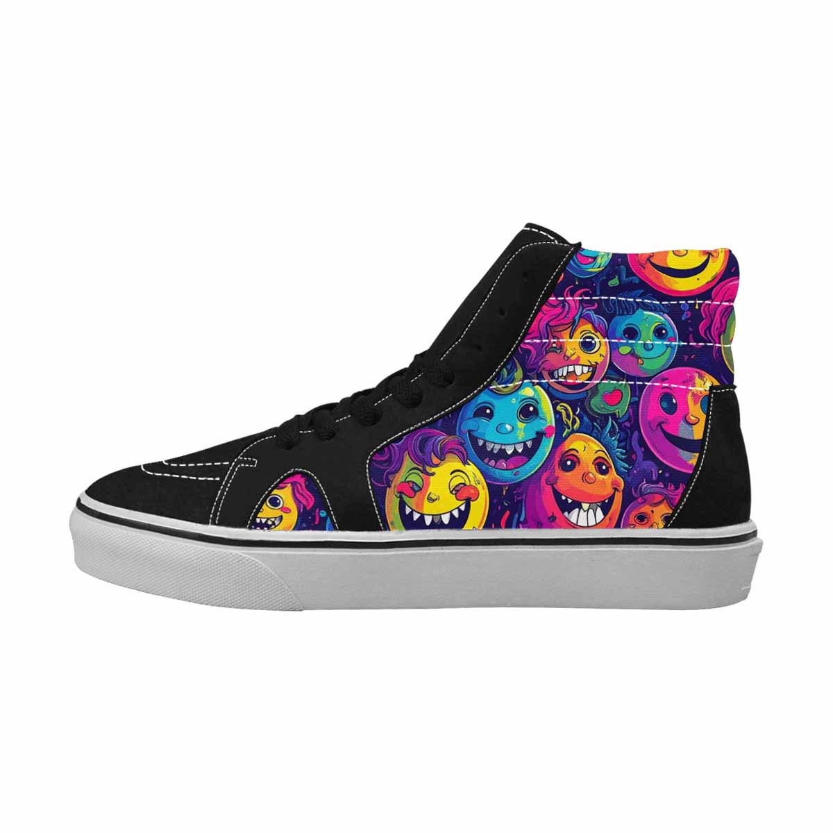 WOMEN'S Funny Looking Cartoon High Top Canvas Dark Academia Custom Shoes