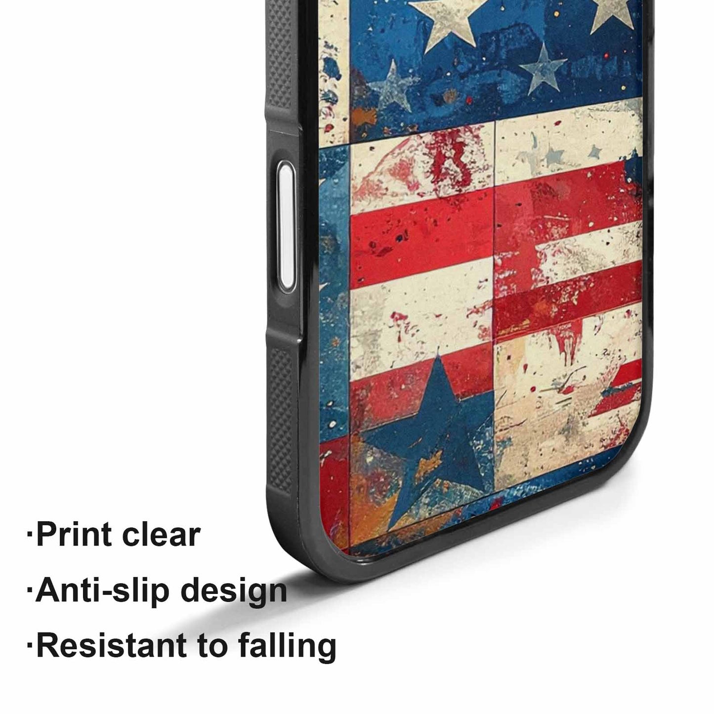 iPhone 17 Case — Small American Flag Stars Galaxy Space, Custom Designed Case Cover