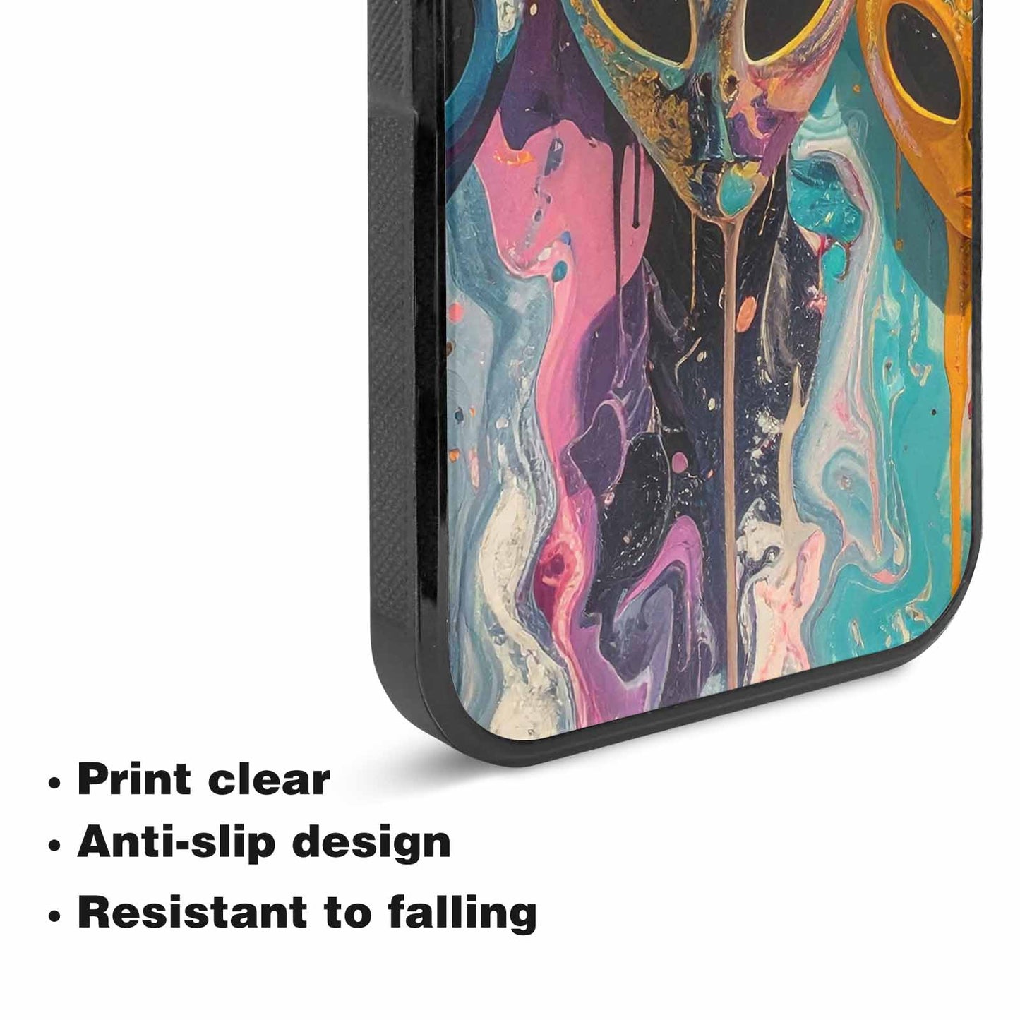 iPhone 15 Plus Case — Aliens Marblealiens Pattern Dng Personalized Phone, Custom Printed Phone Case