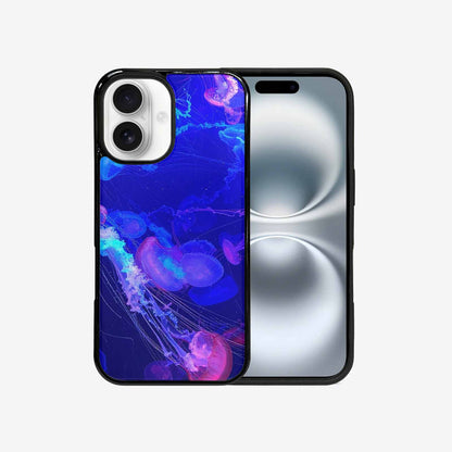 iPhone 16 Case — Jellyfish Glow Jellyfish Glow Pattern Hundreds, Original Design Phone Case