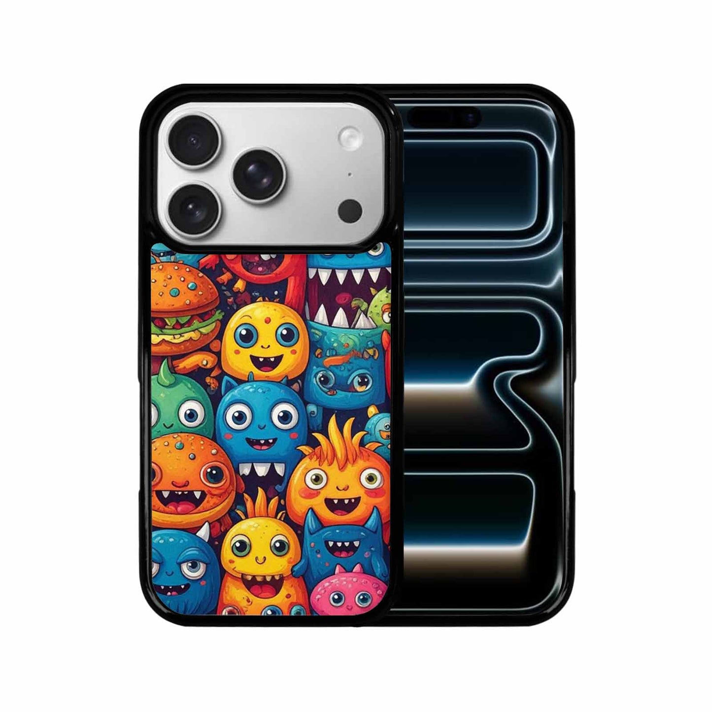 iPhone 17 Pro Case — Small Cartoon Monster Character Pattern Cartoon, Customized Protective Case