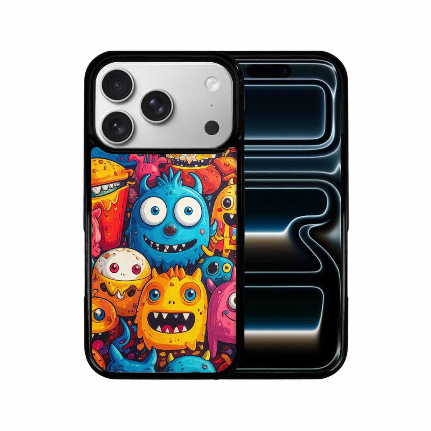 iPhone 17 Pro Case — Small Cartoon Monster Character Pattern Cartoon, Customized Protective Case