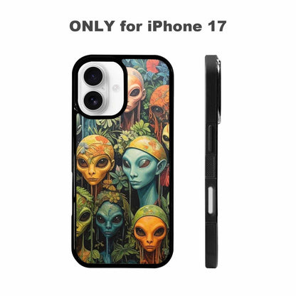 iPhone 17 Case — Aliens Pattern Hundreds Of Alien Scifi, Custom Phone Case
