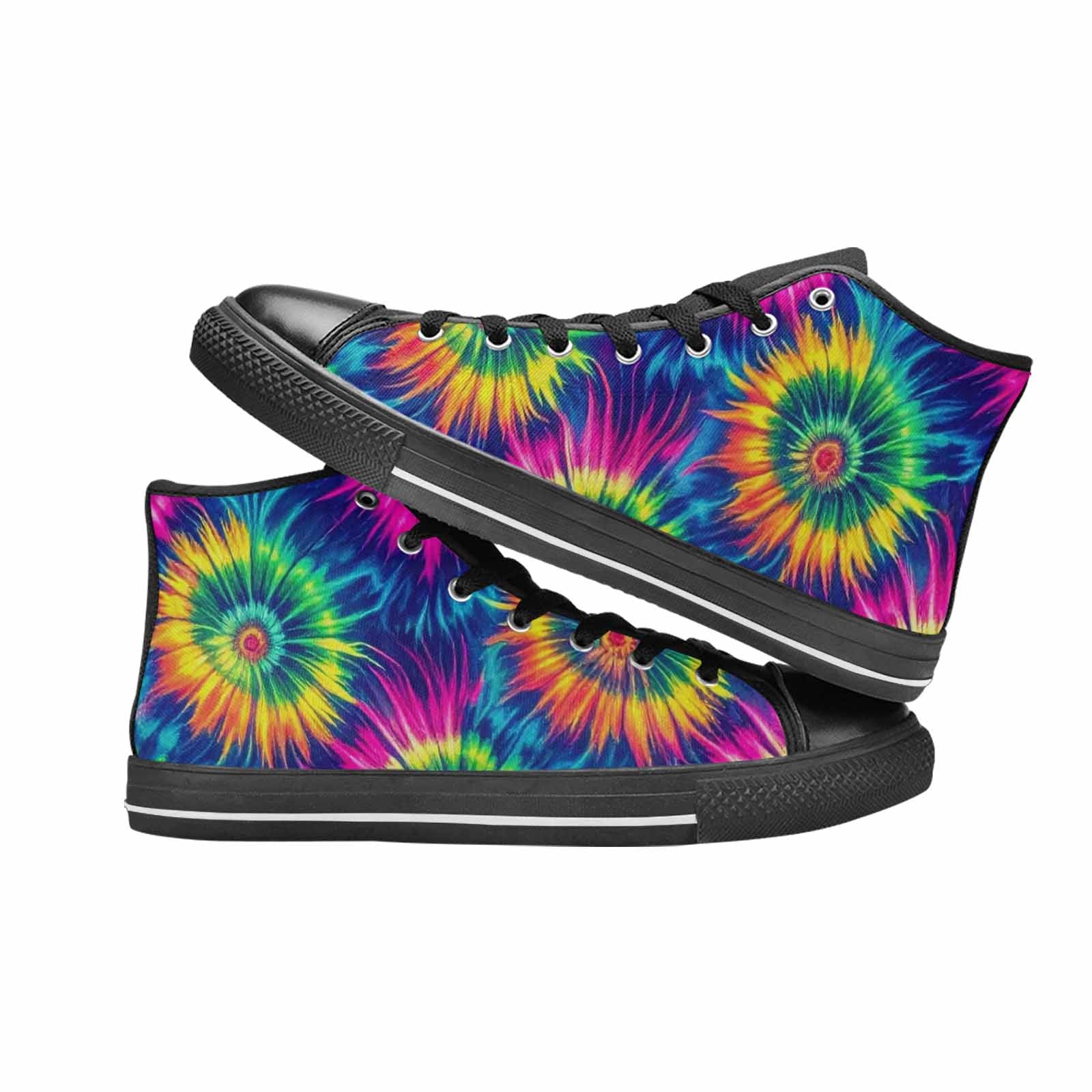 MEN'S Tie Dye - High Top Canvas Y2K Sneakers