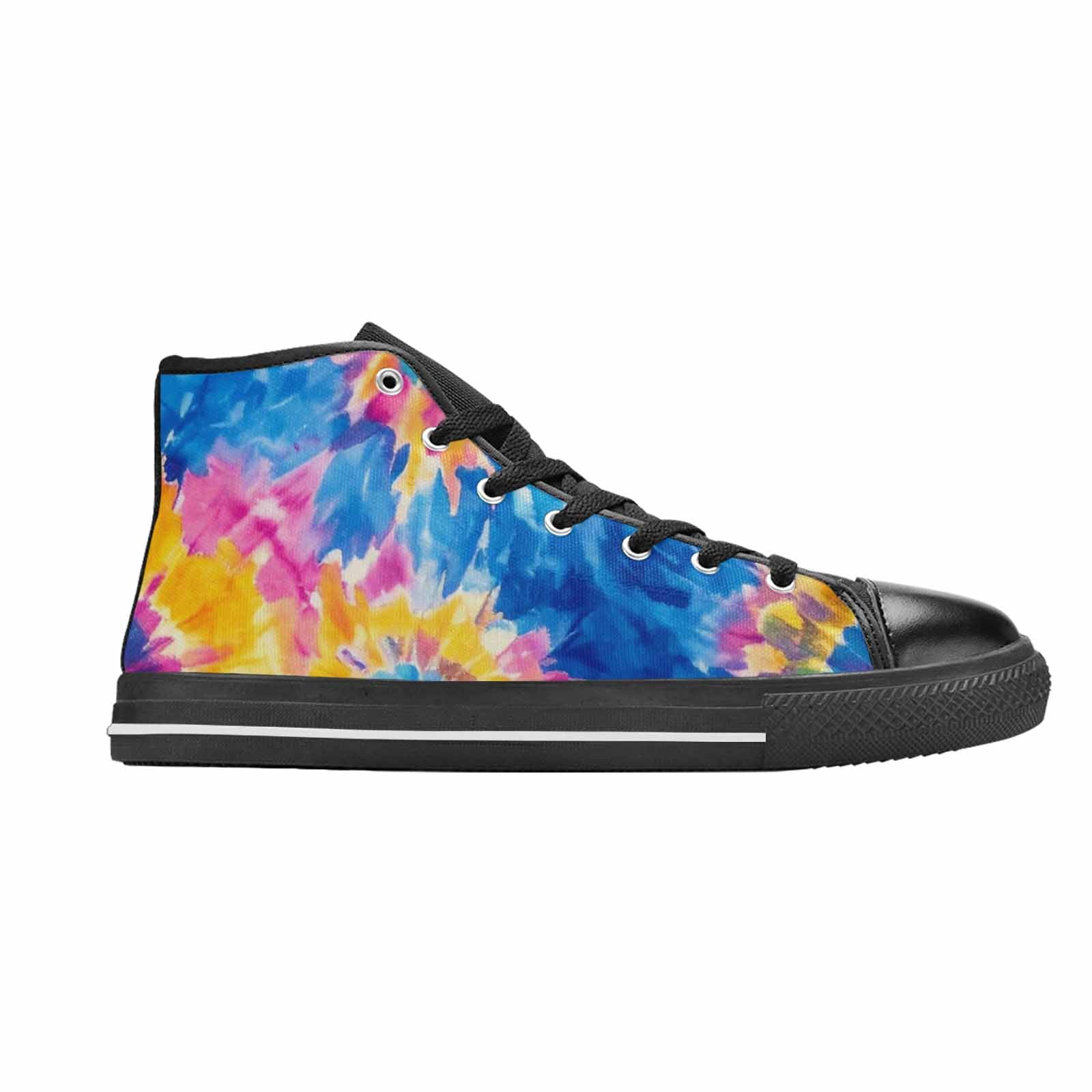 MEN'S Tie Dye Swirl High Top Canvas Y2K Shoes
