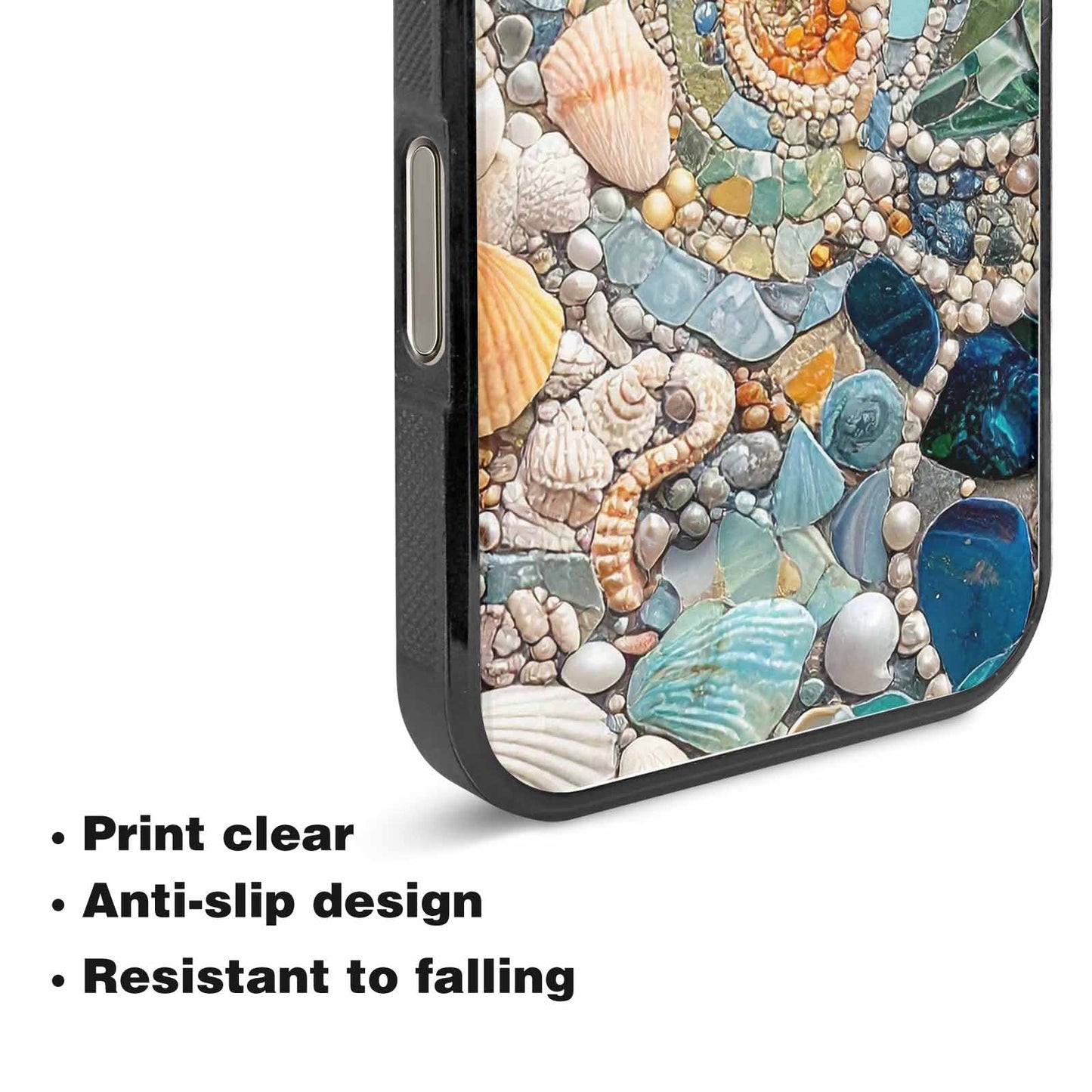 iPhone 15 Pro Max Case — Seashell Collage Seashell Collage Pattern Hundreds, Custom Phone Case