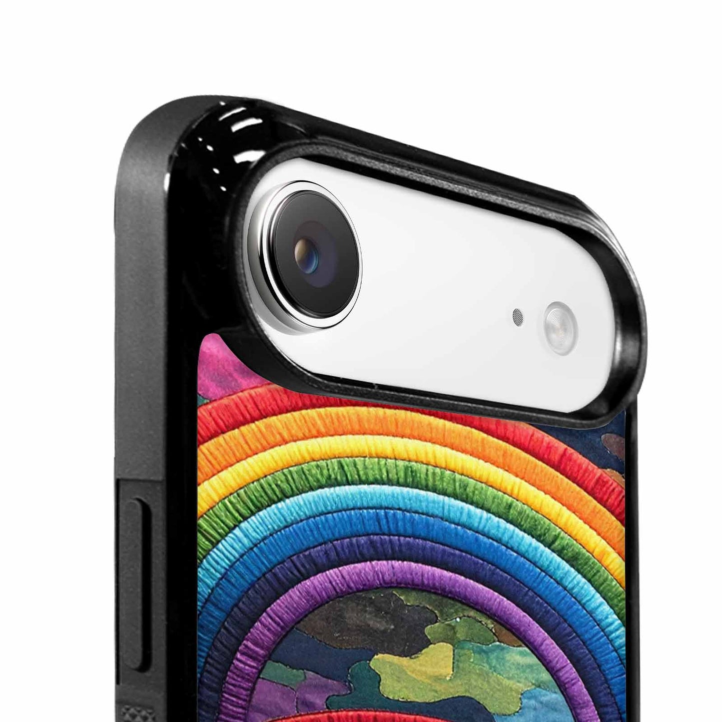 iPhone 17 Air Case — Vivid Camo Rainbow Arc Camo, Personalized Phone Case