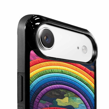 iPhone 17 Air Case — Vivid Camo Rainbow Arc Camo, Personalized Phone Case
