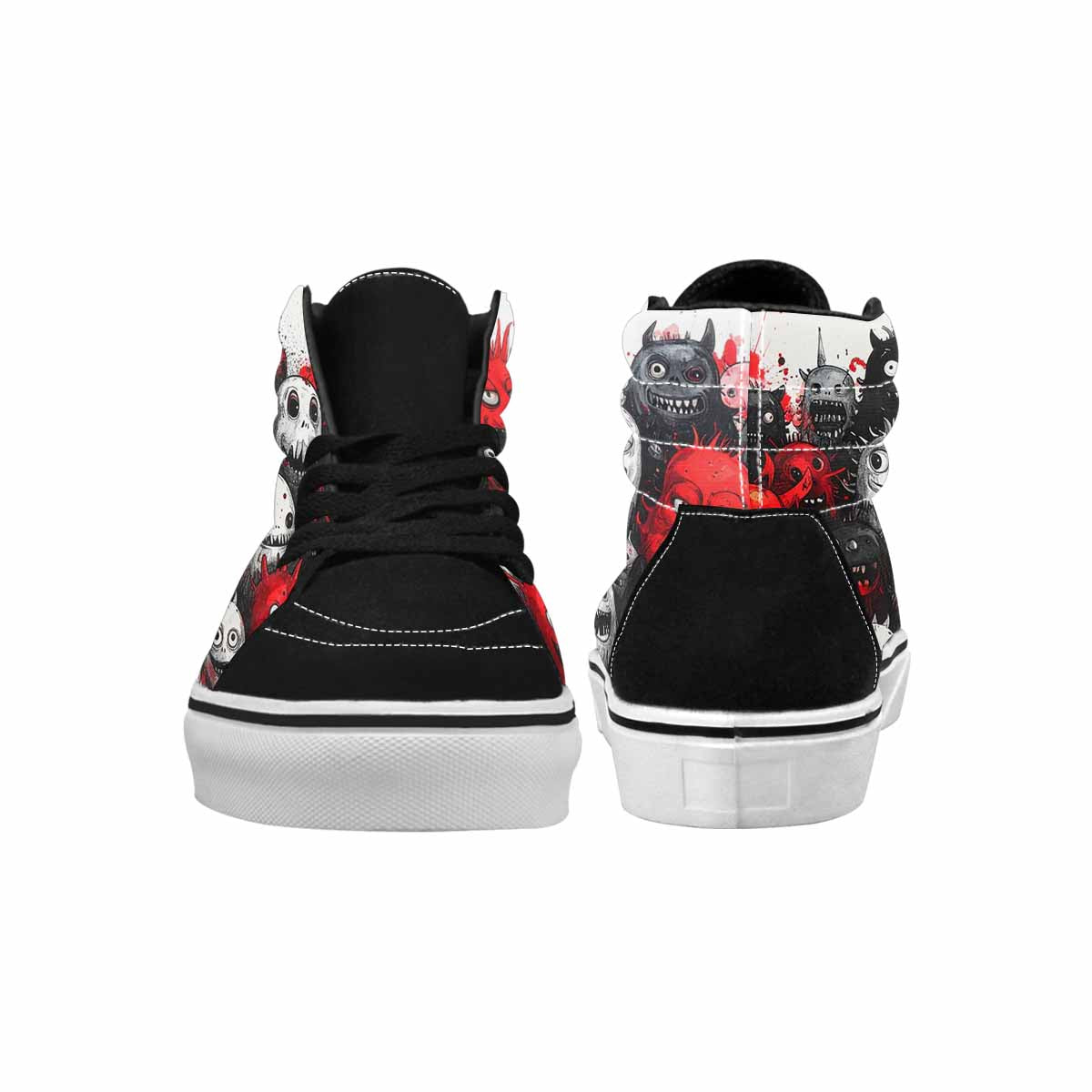 MEN'S Monsters (general) High Top Canvas Cottagecore Custom Sneakers
