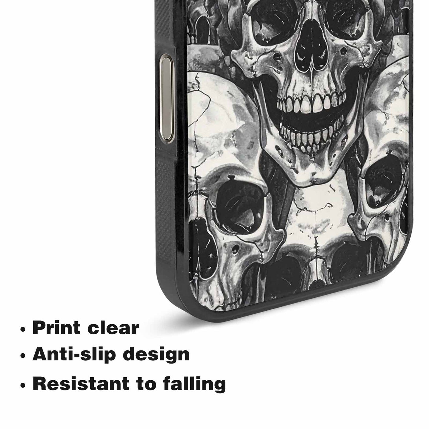 iPhone 16 Pro Max Case — Tessellated Human Skulls Custom, Custom Made Phone Cover