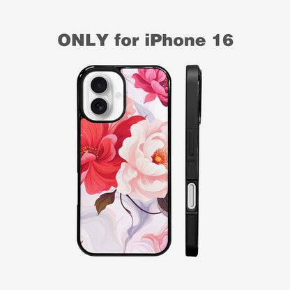 iPhone 16 Case — Marble Floral Custom, Custom Print Case Cover