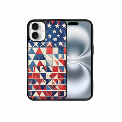 iPhone 16 Plus Case — Small American Flag Stars And Stripes, Personalized Phone Case