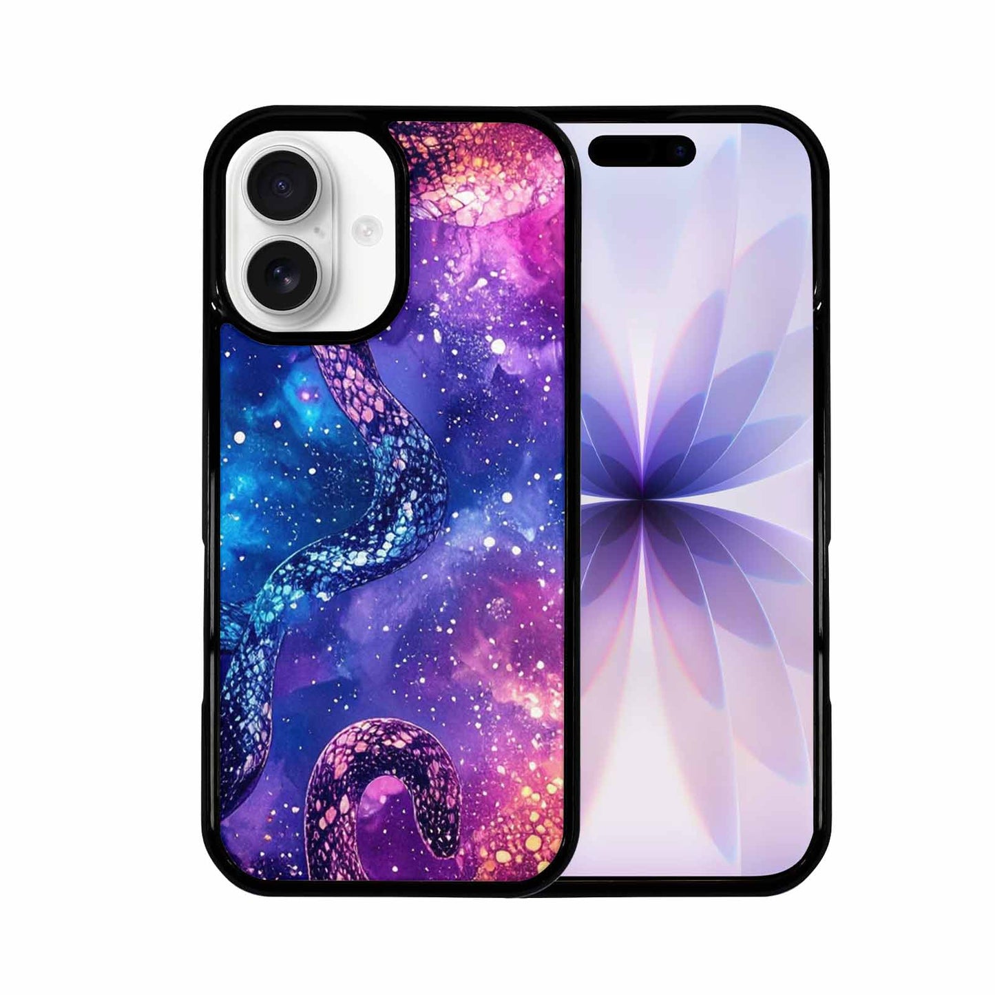 iPhone 17 Case — Galaxy Snake Print Galaxy Space, Unique Phone Case Design