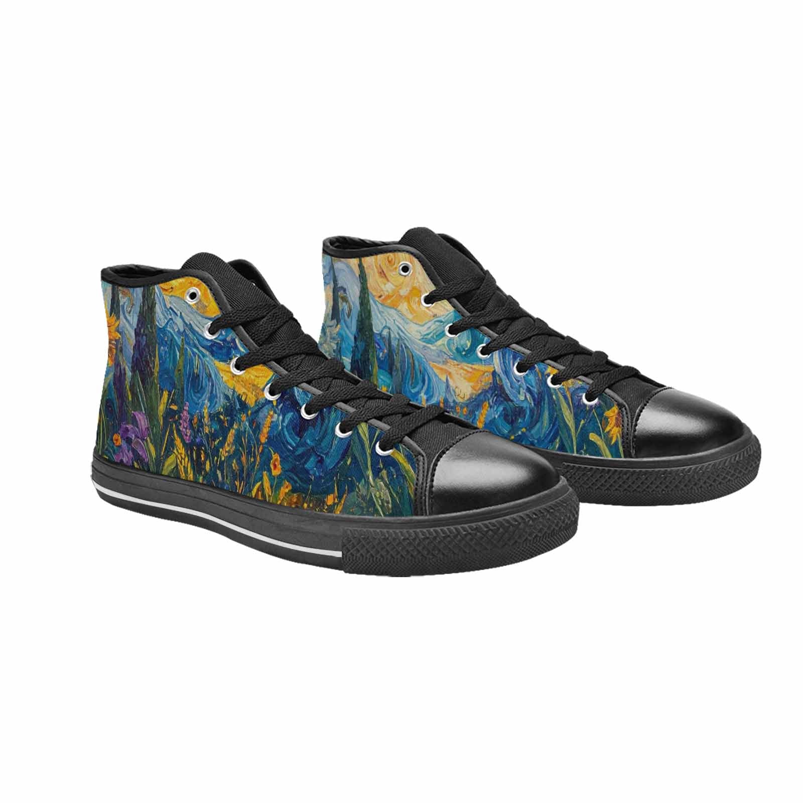 MEN'S Blend All Versions High Top Canvas Neon Fantasy Sneakers
