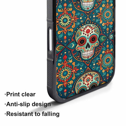iPhone 17 Pro Max Case — Sacred Geometry Skull Seamless Gothic Skulls, Custom Made Phone Cover