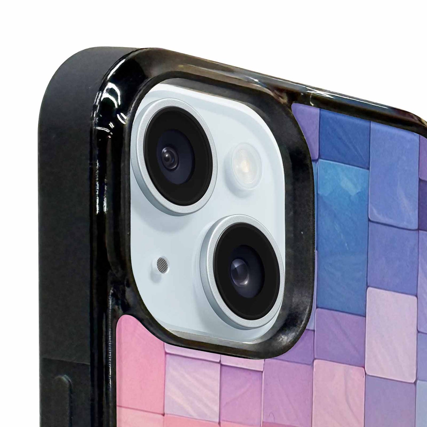 iPhone 15 Plus Case — Color Gradient Fade Pattern Hundreds Of, Custom Art Phone Cover
