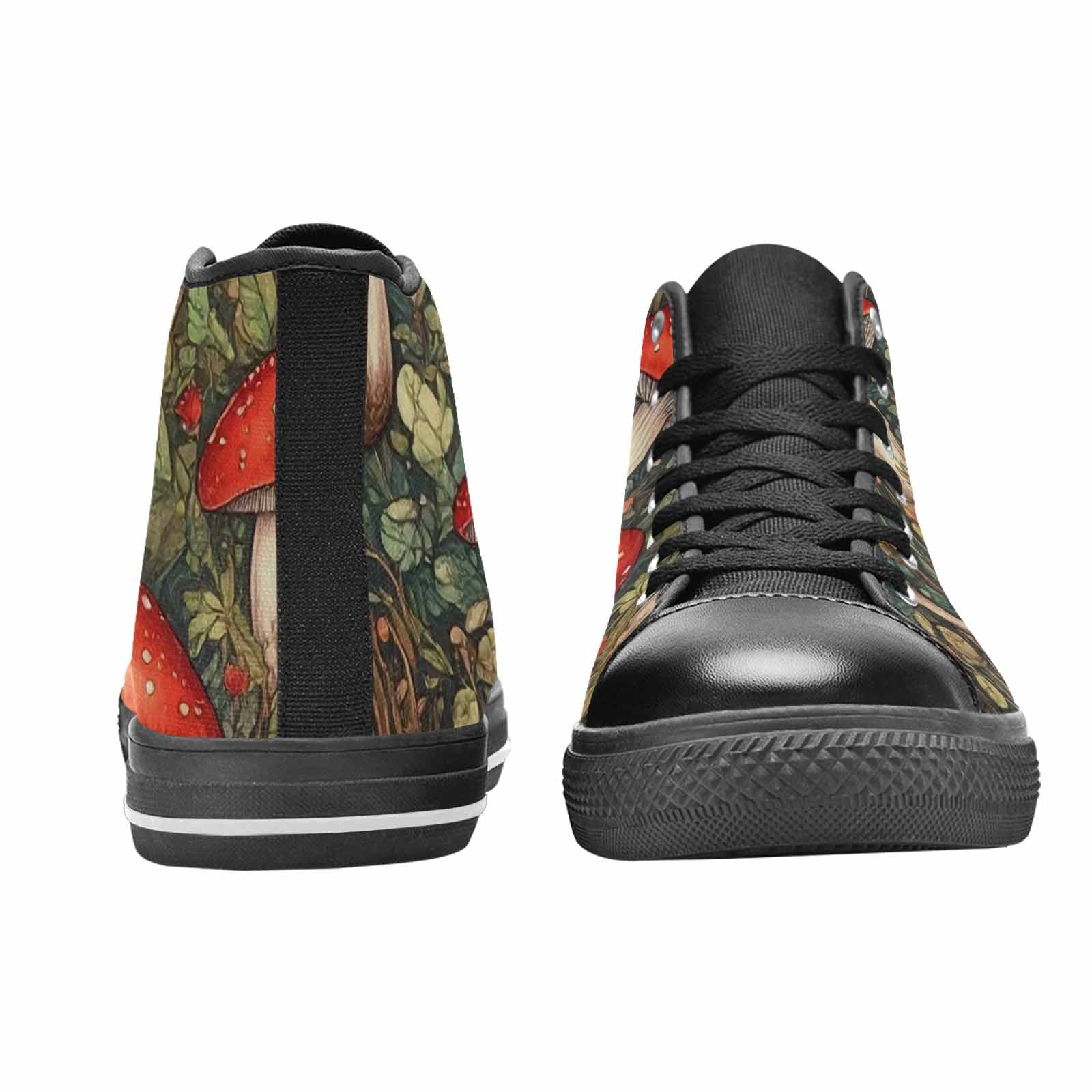 MEN'S Mushroom High Top Canvas Vibrant Chaos Shoes