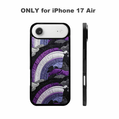 iPhone 17 Air Case — Vivid Camo Asexual Pride Camo, Custom Printed Phone Case