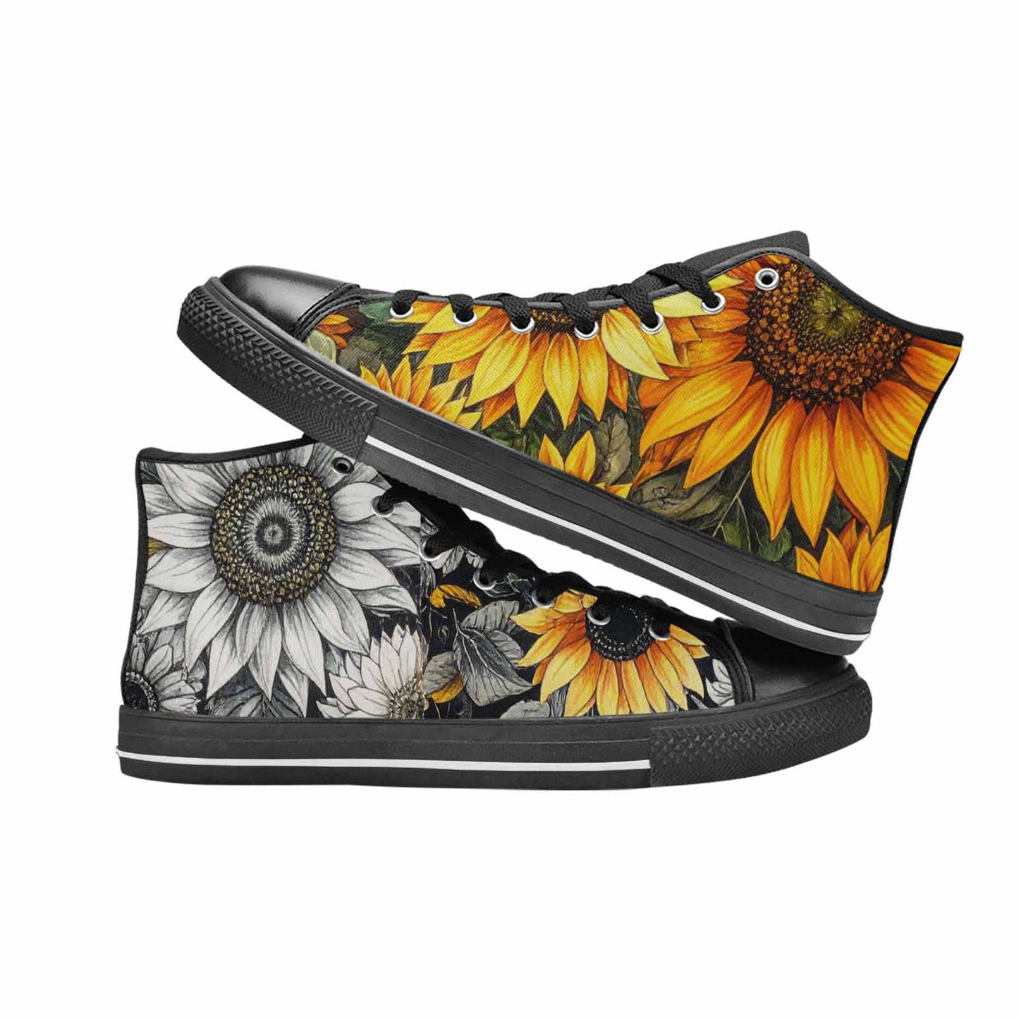 WOMEN'S Sunflower High Top Canvas Grunge Sneakers