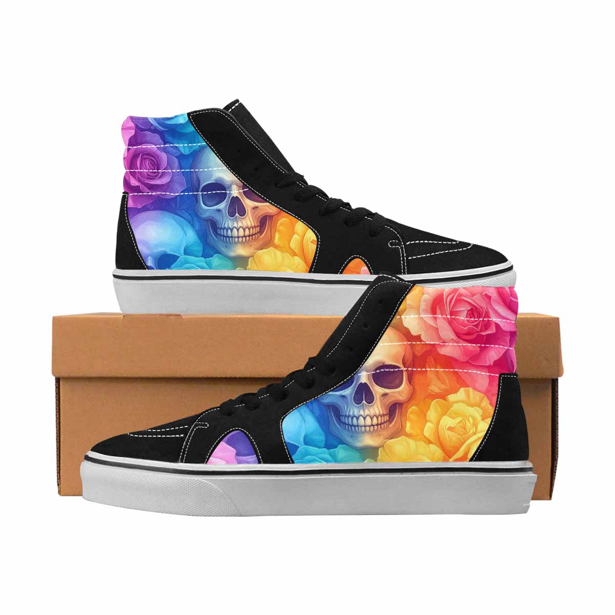 MEN'S Greyscale Candy Skull Airbrush 3 Ferion