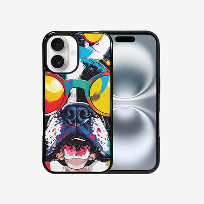 iPhone 16 Case — French Bulldog Pop Art Pattern, Custom Designed Case Cover