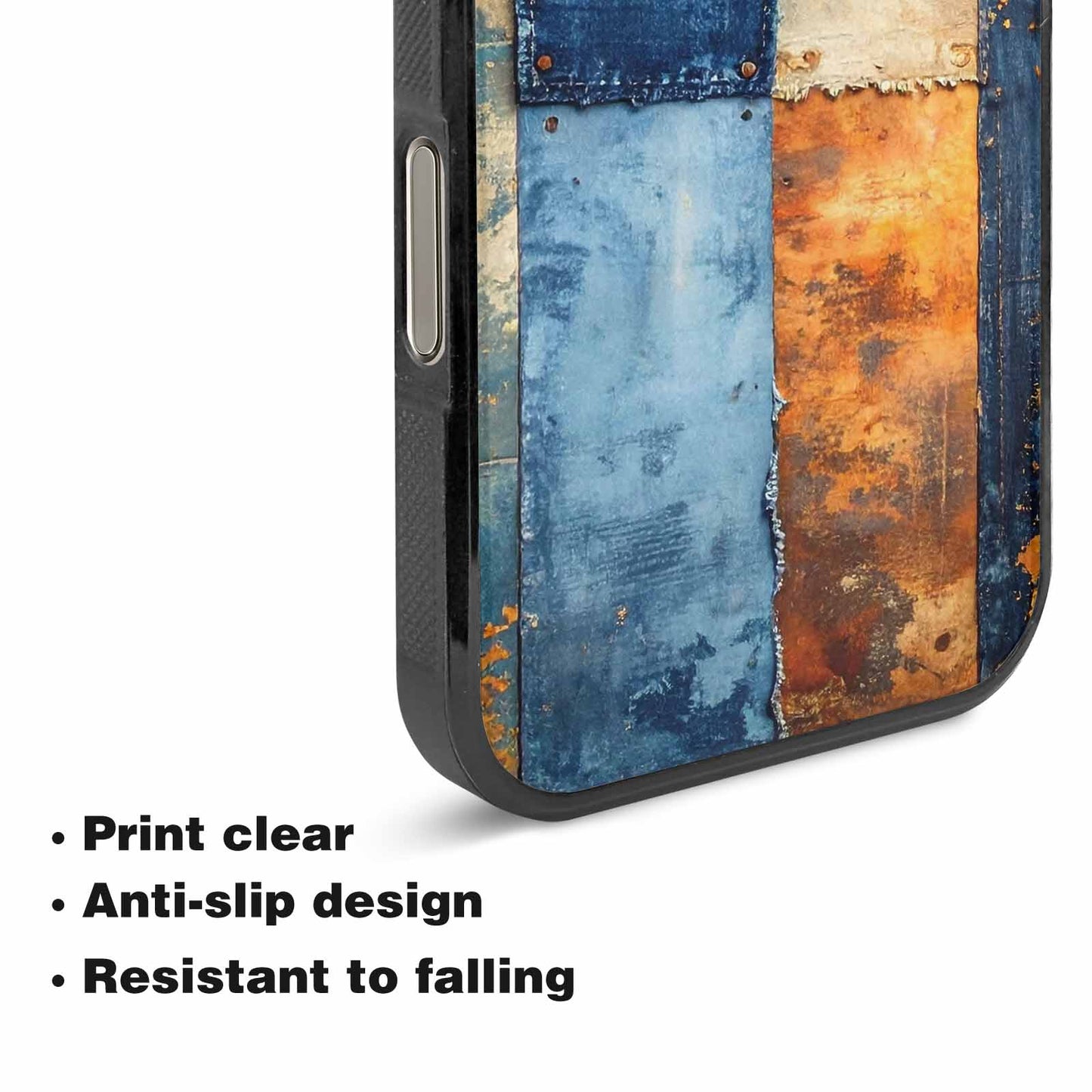 iPhone 16 Pro Case — Curve The Ripping Demin Tectures For, Custom Art Phone Cover