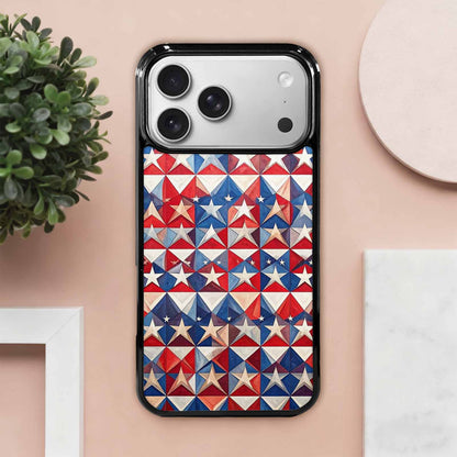 iPhone 17 Pro Max Case — Small American Flag Stars Galaxy Space, Customized Protective Case