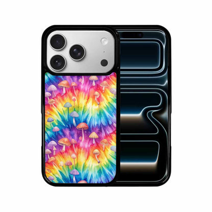 iPhone 17 Pro Case — Mushrooms Tie Dyemushrooms Pat Efq Tie, Custom Phone Case