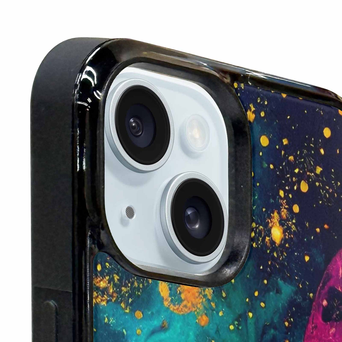 iPhone 15 Plus Case — Leopard Print Galaxy, Customized Protective Case