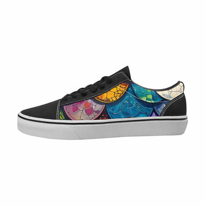 MEN'S Reptile Full Color Canvas Wearable Art Kaleidoscope Custom Streetwear Shoes