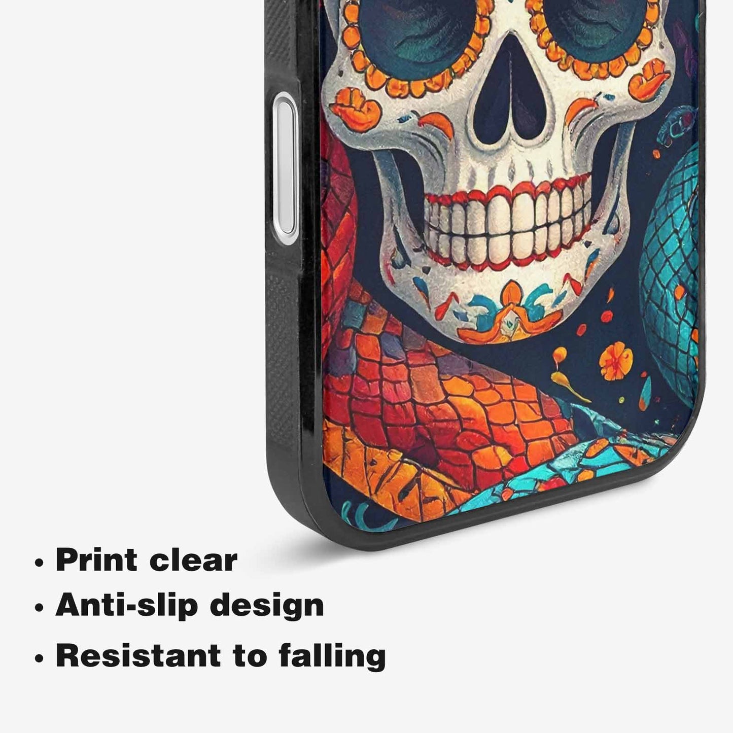iPhone 16 Plus Case — Snake Skulls Print Alt Custom, Custom Phone Case