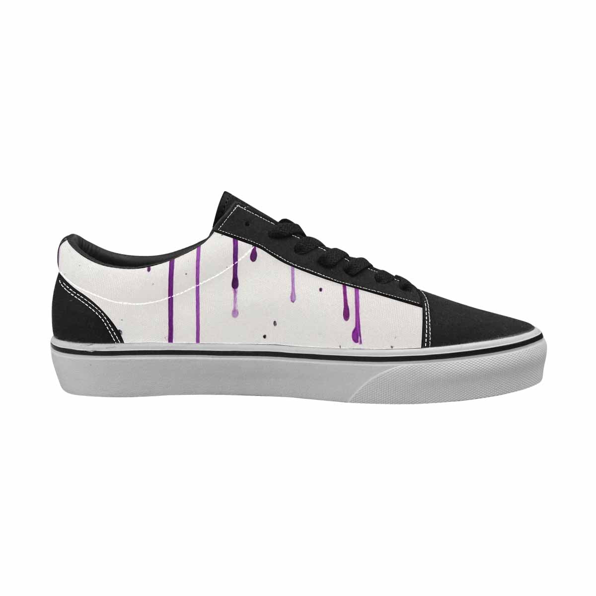 WOMEN'S Animal Print Lace-Up Canvas Vibrant Chaos Custom Sneakers