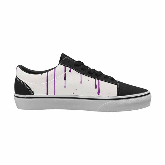 WOMEN'S Animal Print Lace-Up Canvas Vibrant Chaos Custom Sneakers