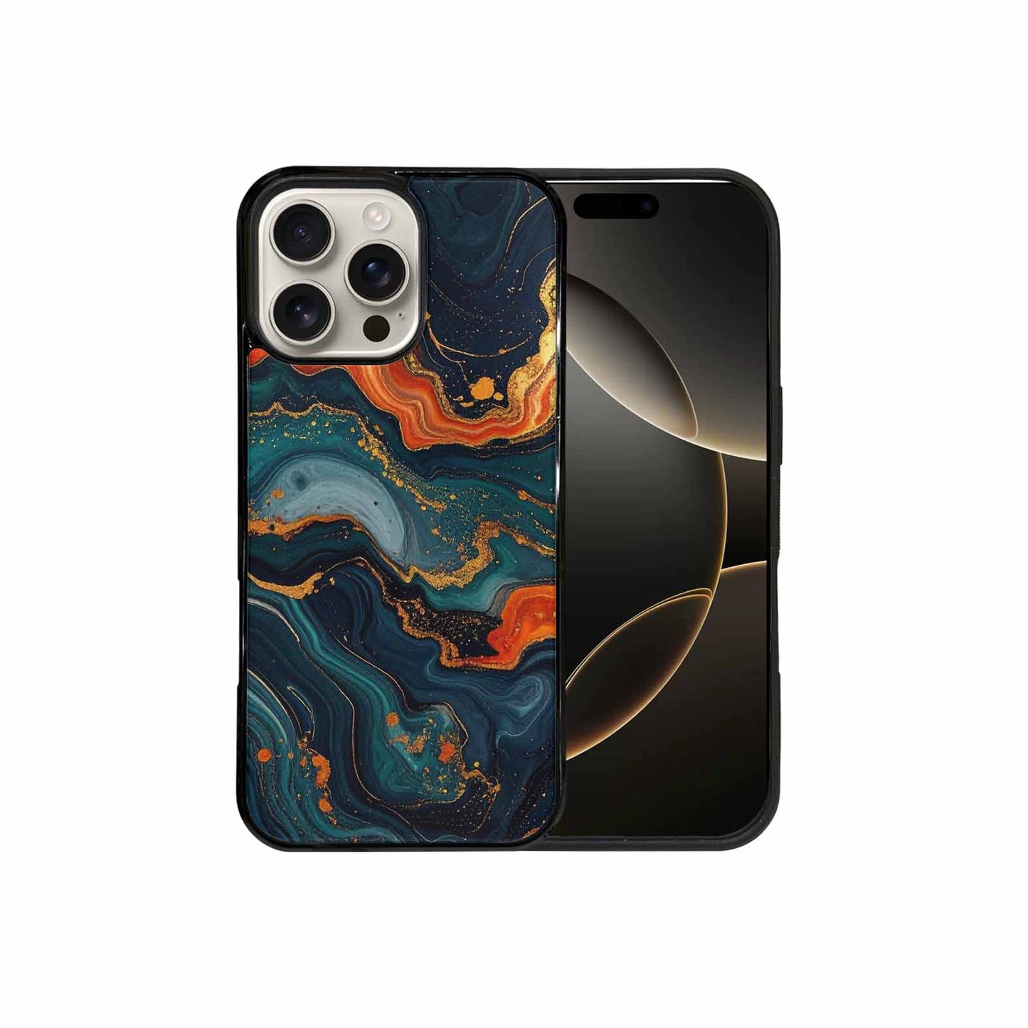 iPhone 16 Pro Max Case — Marble Dark, Original Design Phone Case
