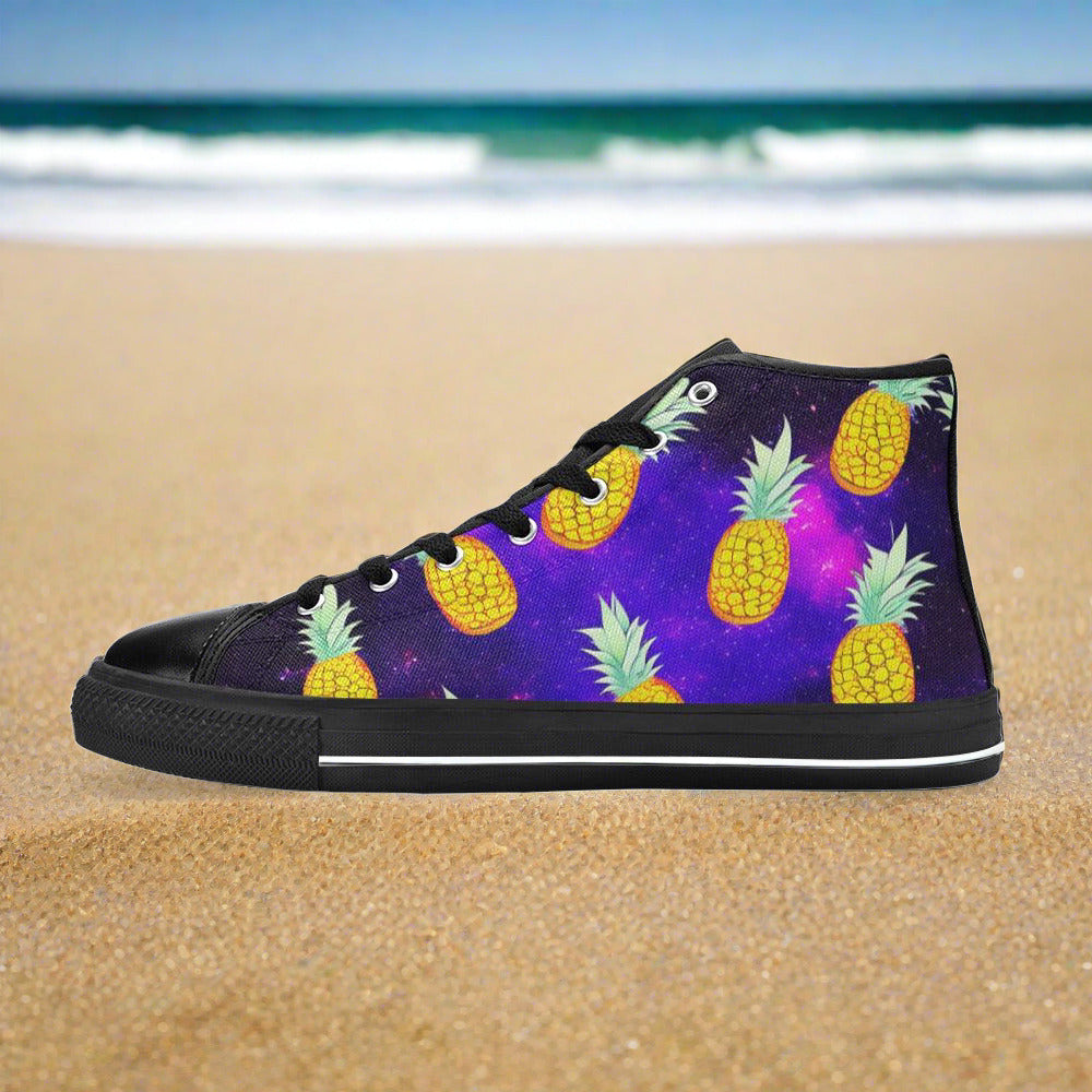 Cherry Blossom Earthy Brown Wearable WOMEN Bold Art - Freaky Shoes | Custom Art Sneakers