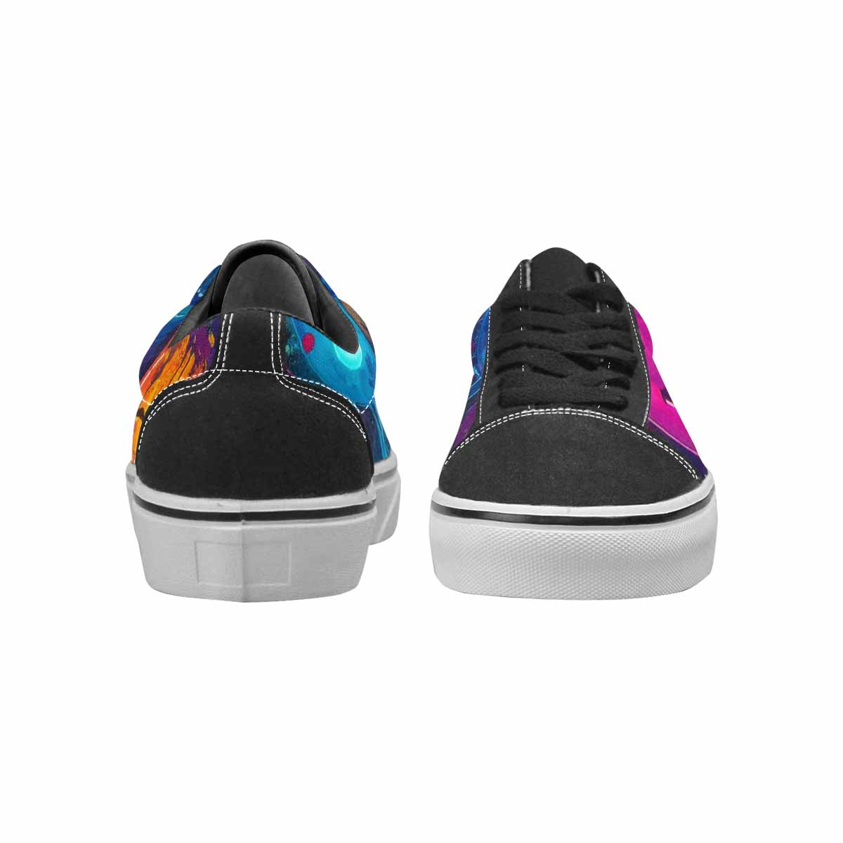 WOMEN'S Smiley Faces × Glow Lace-Up Canvas Neon Fantasy Shoes